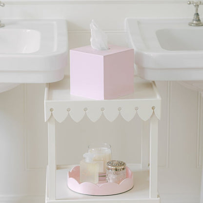 Light Pink Square Tissue Box - Addison Ross Ltd UK