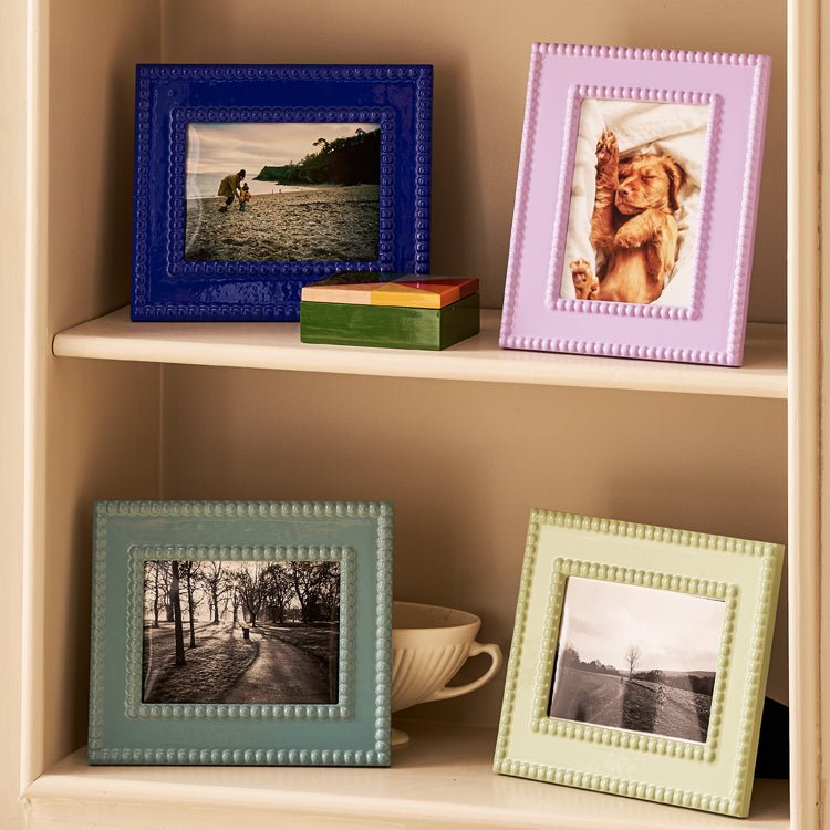 Lilac Bobbin Lacquer Photo Frame - Addison Ross Ltd UK