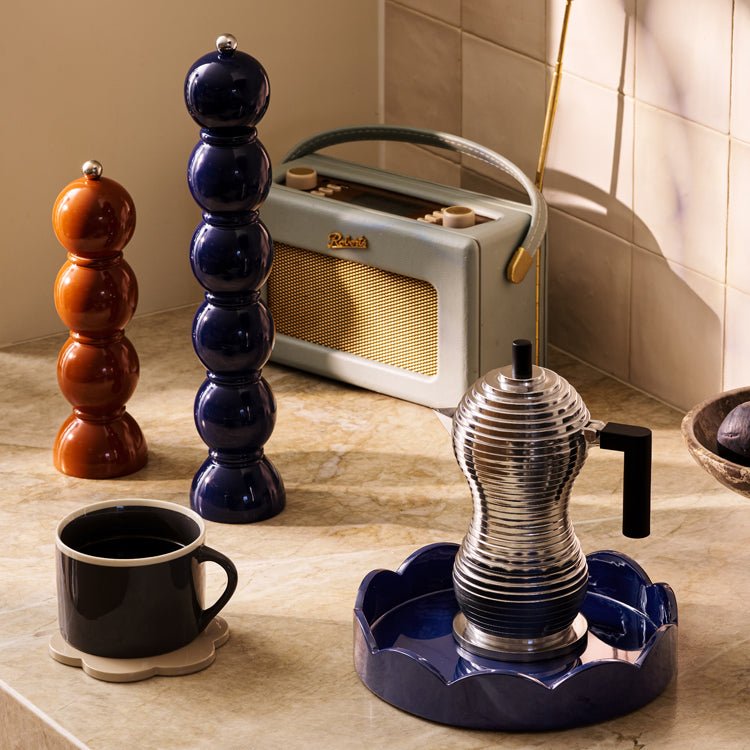 Navy Blue Grande Salt & Pepper Mill - Addison Ross Ltd UK