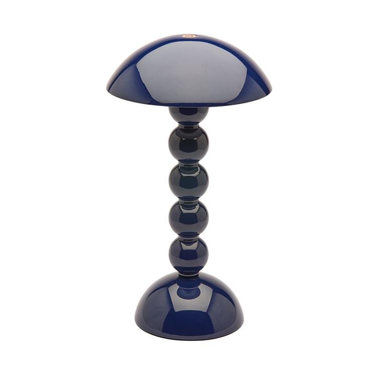 Navy Lacquer Rechargeable Bobbin LED Lamp - Addison Ross Ltd UK