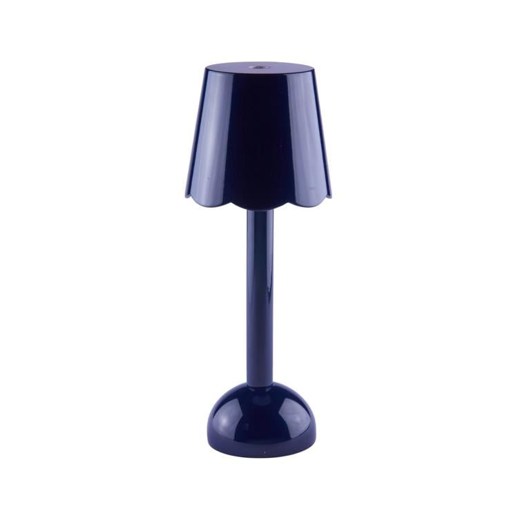 Navy Scallop Rechargeable LED Lamp - Addison Ross Ltd UK