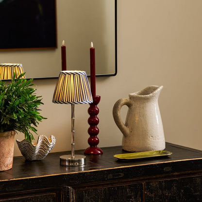 Navy Striped Lampshade - 16cm - Addison Ross Ltd UK