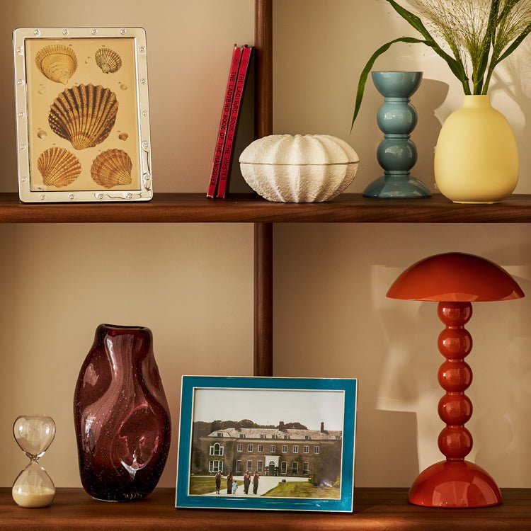 Orange Lacquer Rechargeable Bobbin LED Lamp - Addison Ross Ltd UK