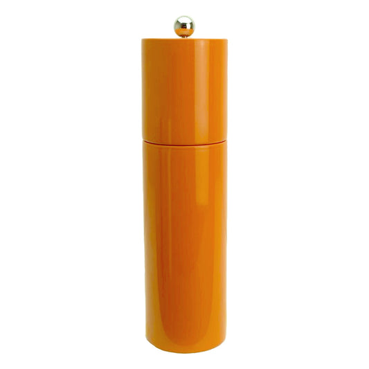 Orange Round Column Salt or Pepper Mill
