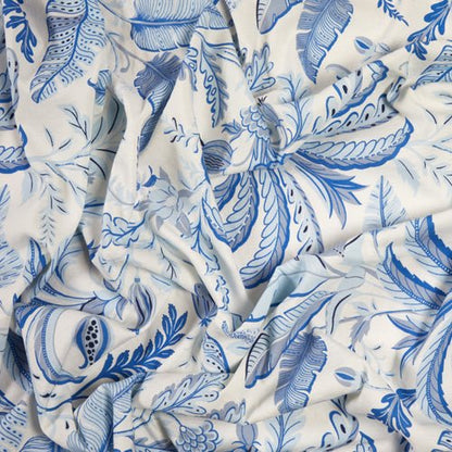 Palm Beach Blue Linen Tablecloth - Addison Ross Ltd UK
