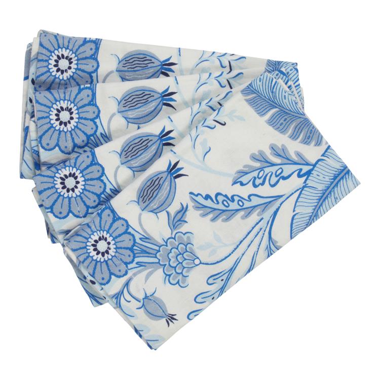Palm Beach Blue Napkins – Set of 4 - Addison Ross Ltd UK