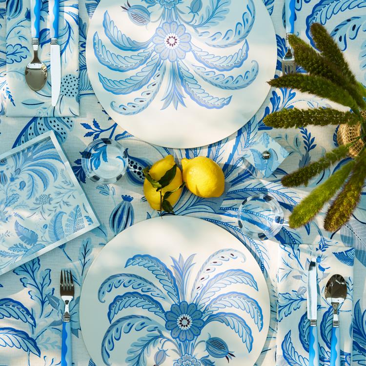 Palm Beach Blue Placemats - Set of 4 - Addison Ross Ltd UK
