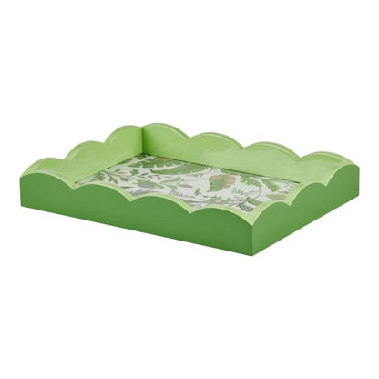 Palm Beach Green Lacquered Scallop Small Tray - Addison Ross Ltd UK
