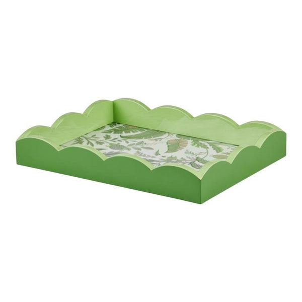 Palm Beach Green Lacquered Scallop Small Tray - Addison Ross Ltd UK