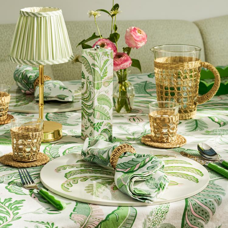 Palm Beach Green Placemats - Set of 4 - Addison Ross Ltd UK