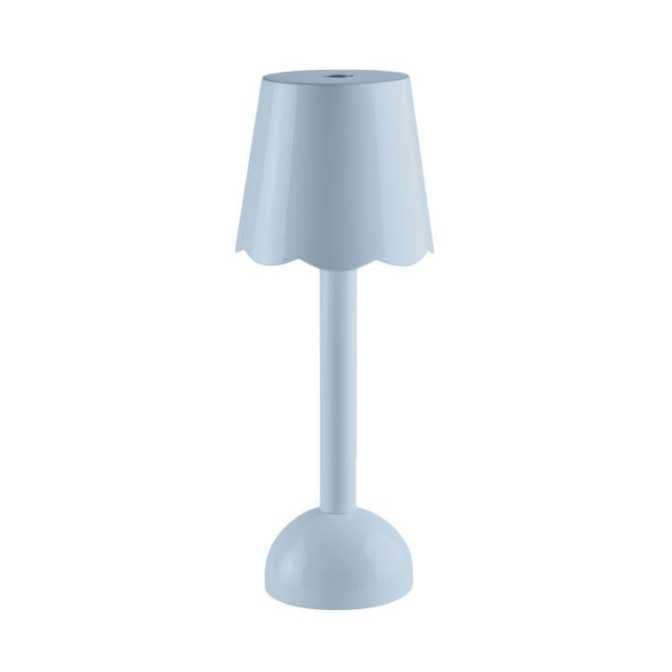 Periwinkle Blue Scallop Rechargeable LED Lamp - Addison Ross Ltd UK