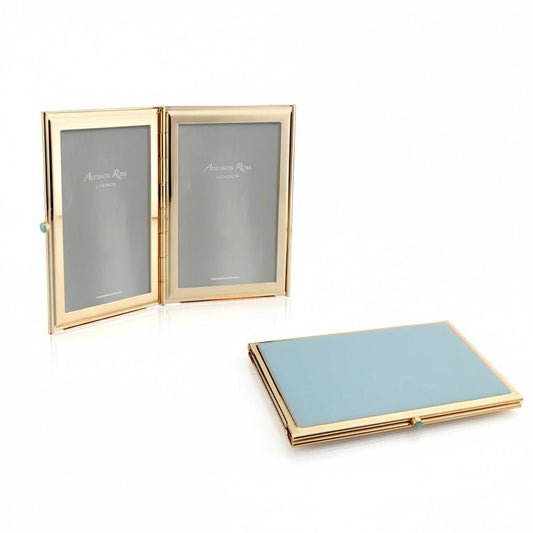 Powder Blue & Gold Travel Frame - Addison Ross Ltd UK