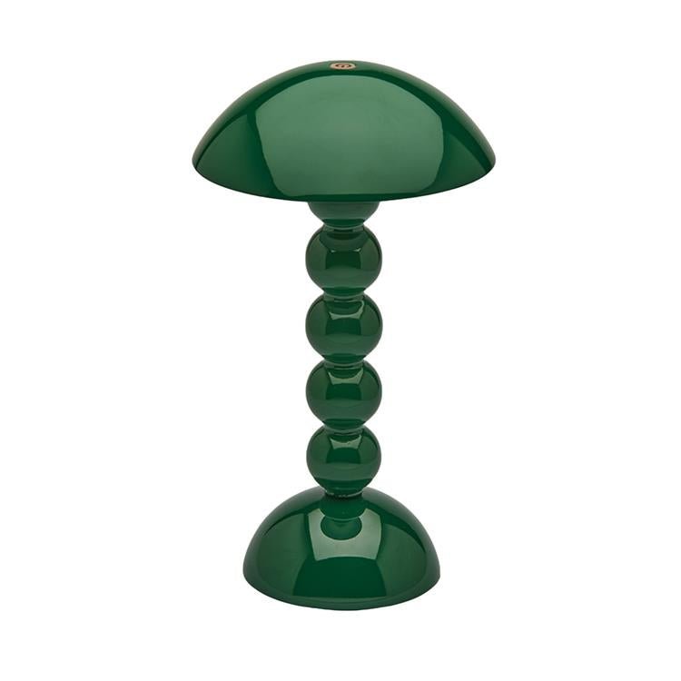 Racing Green Lacquer Rechargeable Bobbin LED Lamp - Addison Ross Ltd UK