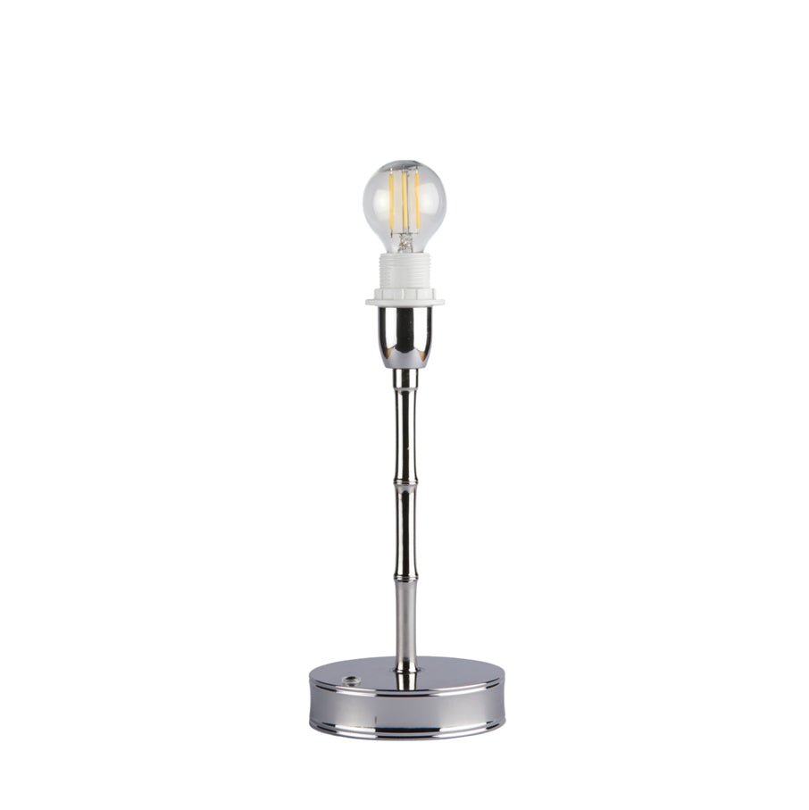 Silver Bamboo Rechargeable Lamp Base - 25cm - Addison Ross Ltd UK