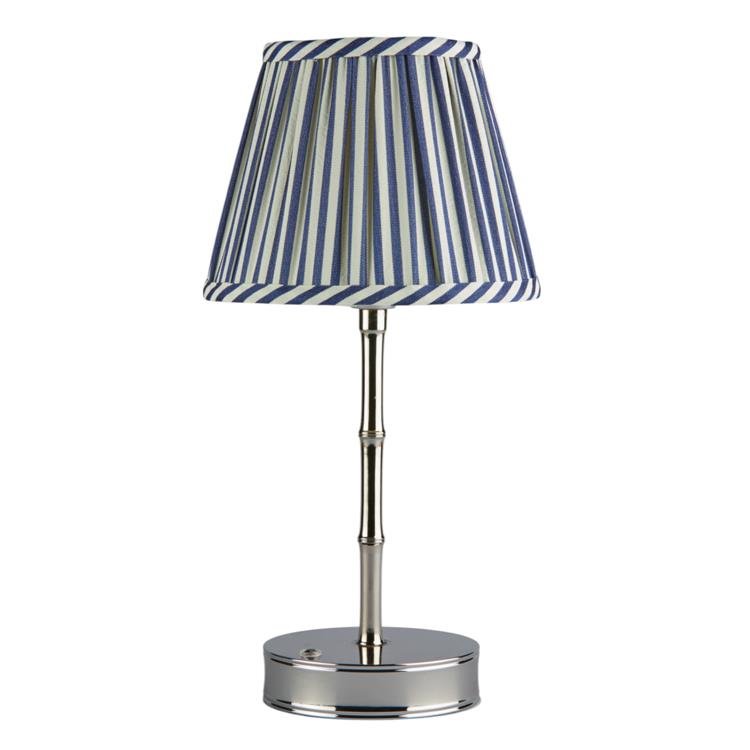 Silver Bamboo Rechargeable Lamp Base - 25cm - Addison Ross Ltd UK
