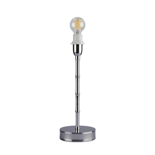 Silver Bamboo Rechargeable Lamp Base - 30cm - Addison Ross Ltd UK