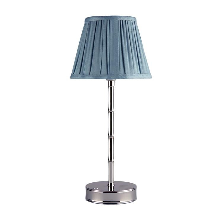 Silver Bamboo Rechargeable Lamp Base - 30cm - Addison Ross Ltd UK