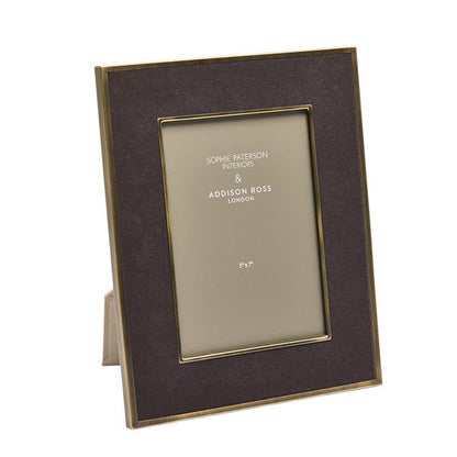 Sophie Paterson Photo Frame Charcoal Grey Velvet 5 x 7" - Addison Ross Ltd UK