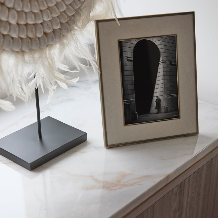 Sophie Paterson Photo Frame Cream Velvet 5 x 7" - Addison Ross Ltd UK