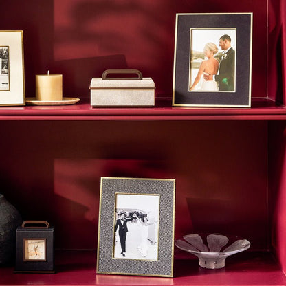 Sophie Paterson Photo Frame Dark Grey Herringbone 5 x 7" - Addison Ross Ltd UK