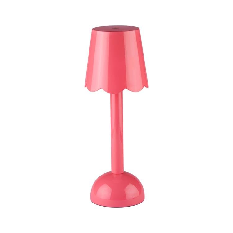 Watermelon Pink Scallop Rechargeable LED Lamp - Addison Ross Ltd UK