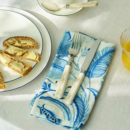 Wave Cutlery - Cappuccino & White (16‑Piece Set) - Addison Ross Ltd UK