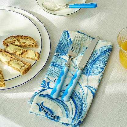 Wave Cutlery - Periwinkle & Pale Blue (16‑Piece Set) - Addison Ross Ltd UK