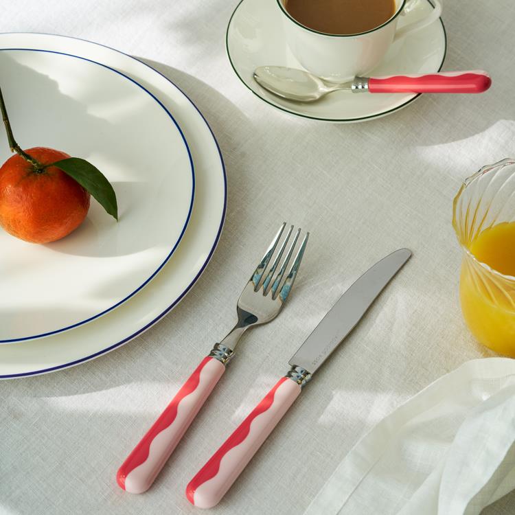 Wave Cutlery - Watermelon & Pink (16‑Piece Set) - Addison Ross Ltd UK