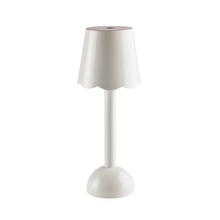 White Scallop Rechargeable LED Lamp - Addison Ross Ltd UK