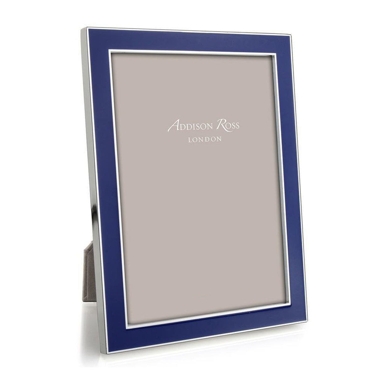 Royal Blue Enamel & Silver Frame