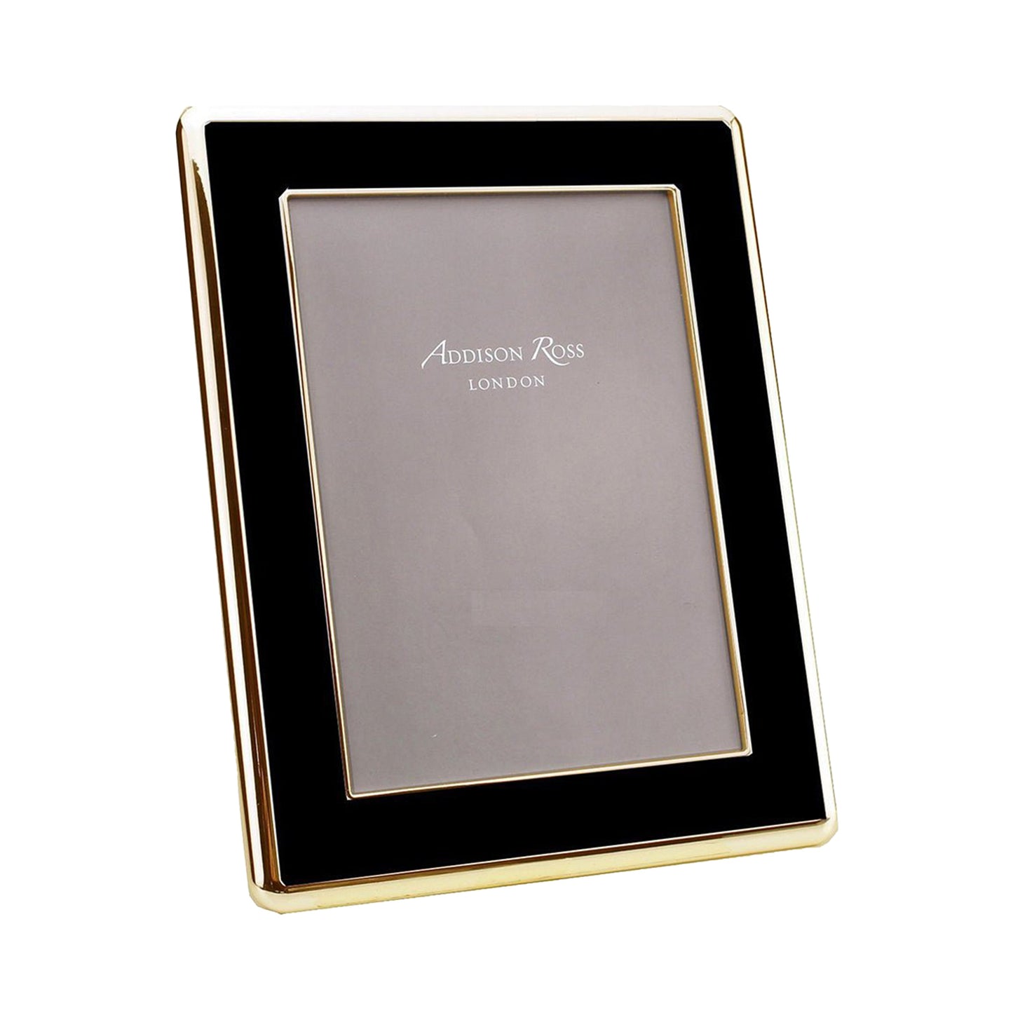 Black Enamel & Gold Curve Frame - Addison Ross Ltd UK