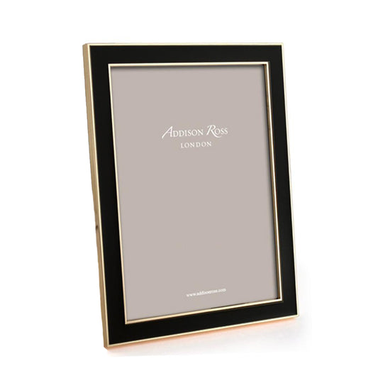 Black Enamel & Gold Frame - Addison Ross Ltd UK