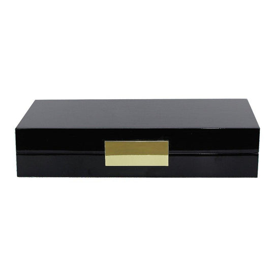 Black Lacquer Box With Gold - Addison Ross Ltd UK