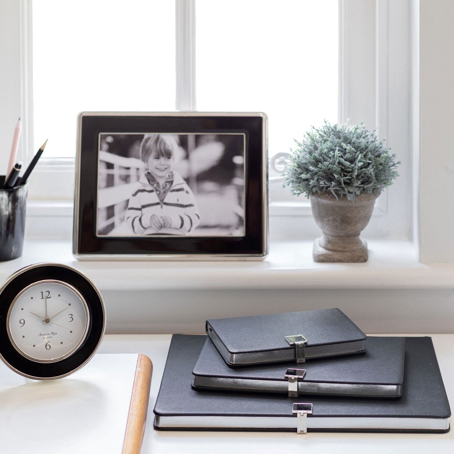 Black & Silver A5 Notebook - Addison Ross Ltd UK