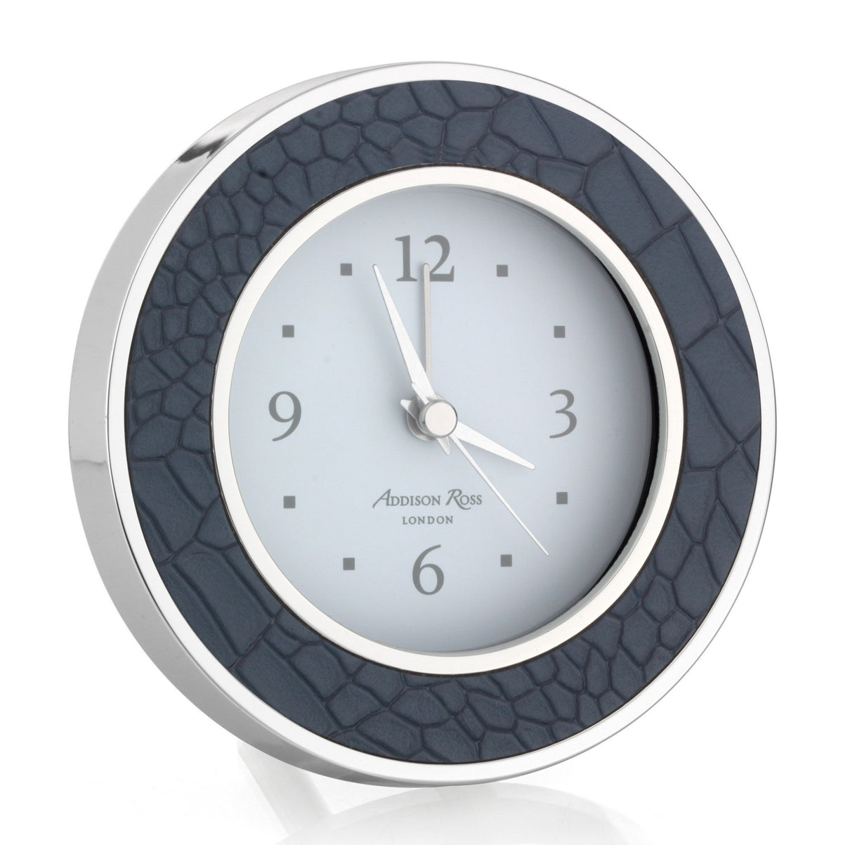 Croc Silver Silent Alarm Clock