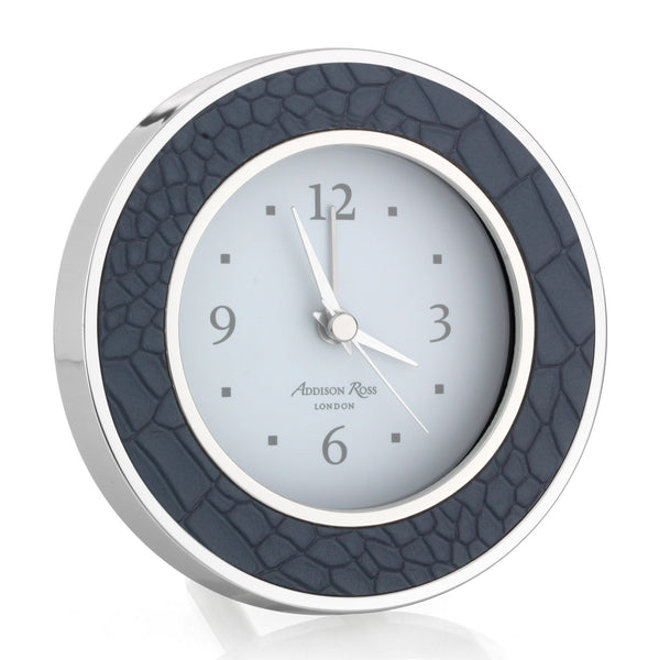 Blue Croc Silver Silent Alarm Clock – Addison Ross Ltd UK