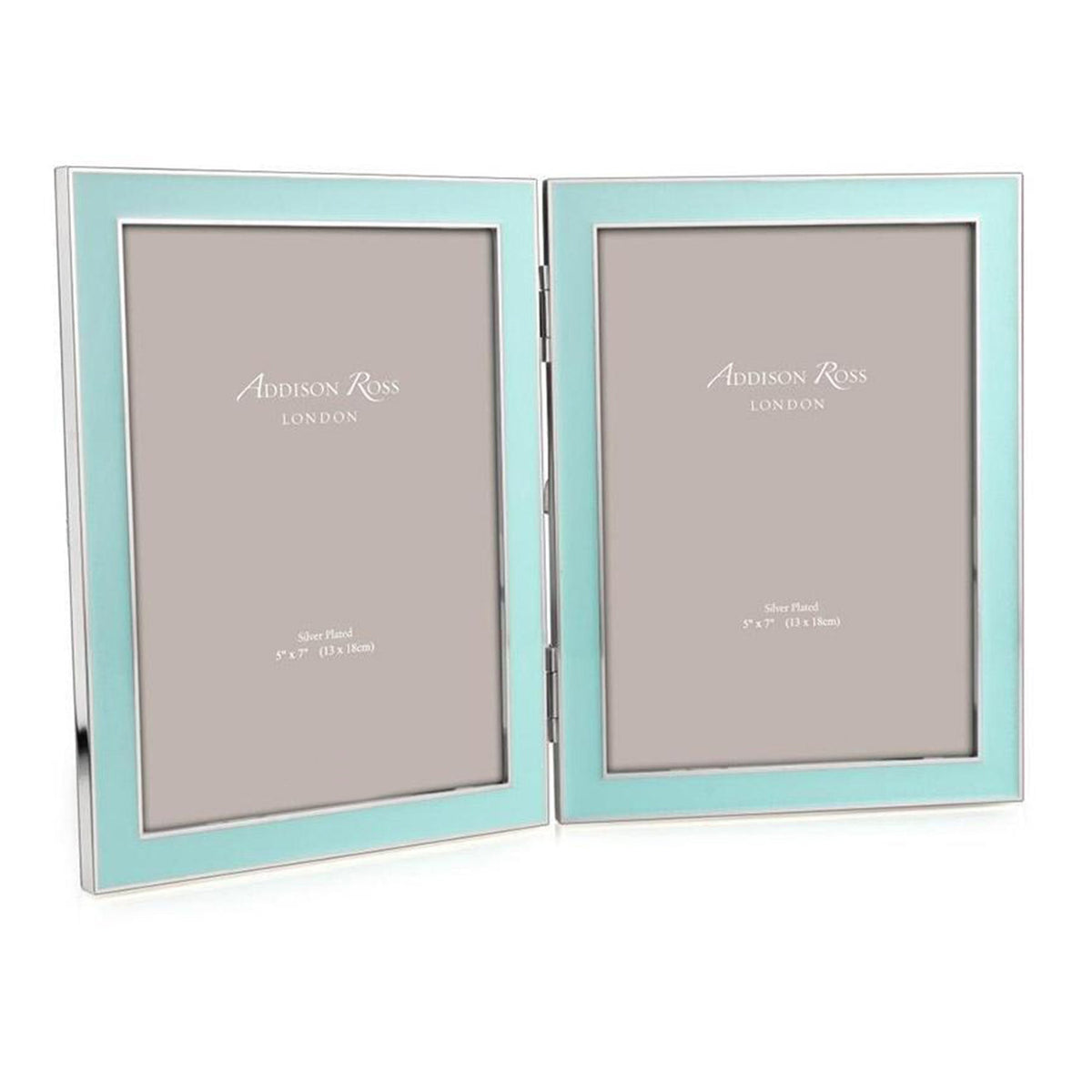 Enamel & Silver Double Frame