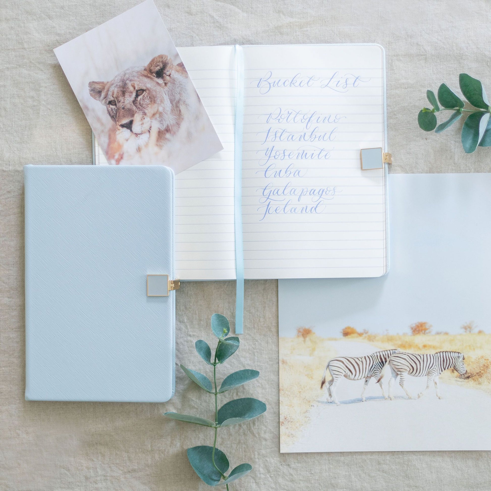 Blue & Gold A6 Notebook - Addison Ross Ltd UK