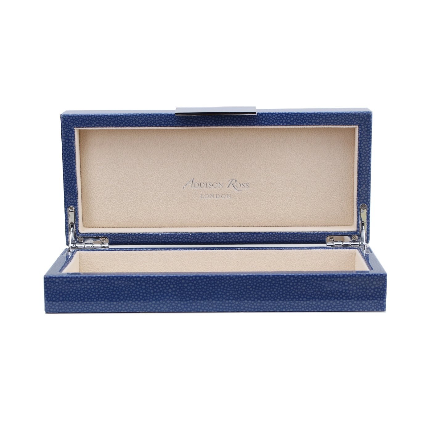 Blue Shagreen Box With Gold - Addison Ross Ltd UK