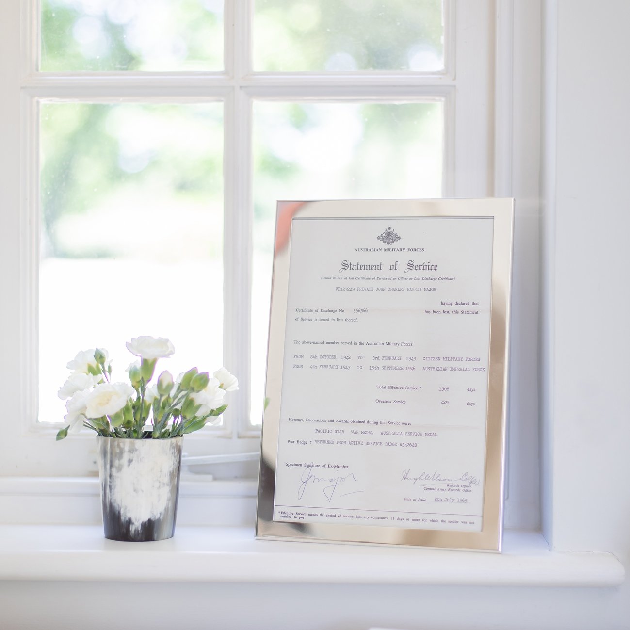 Certificate Silver Frame - Addison Ross Ltd UK
