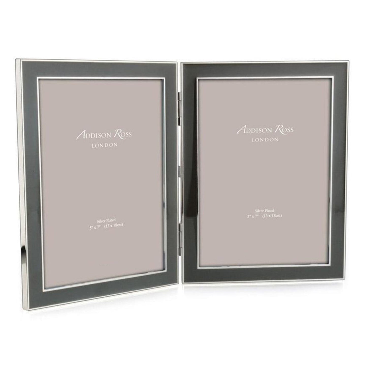 Chiffon Enamel & Silver Double Frame - Addison Ross Ltd UK