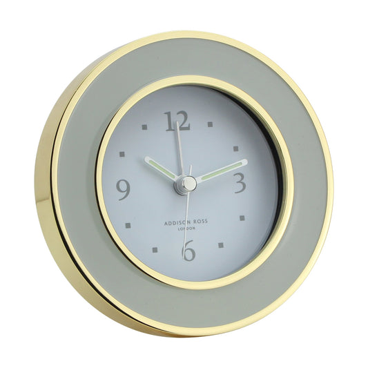 Chiffon & Gold Silent Silent Alarm Clock - Addison Ross Ltd UK