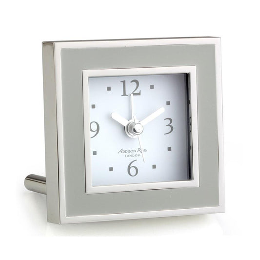 Chiffon & Silver Square Alarm Clock - Addison Ross Ltd UK
