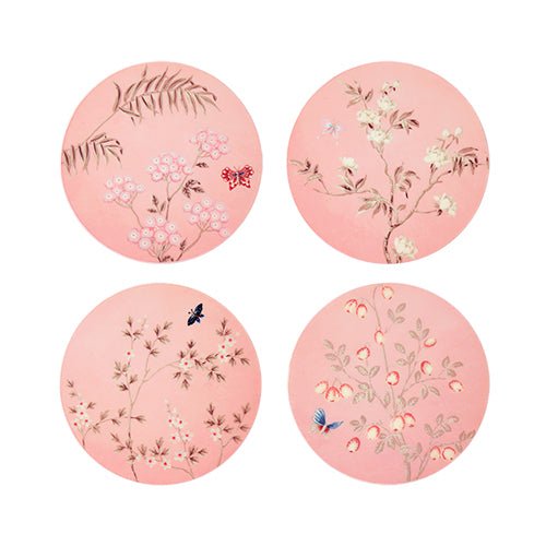 Pink Chinoiserie Coasters - Set of 4 - Addison Ross Ltd UK