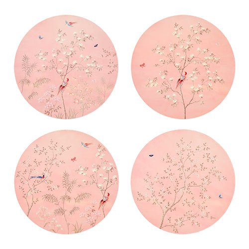 Pink Chinoiserie Placemats - Set of 4 - Addison Ross Ltd UK