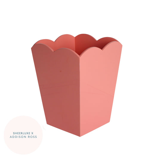 Coral Pink Lacquered Scallop Bin – Limited Edition - Addison Ross Ltd UK