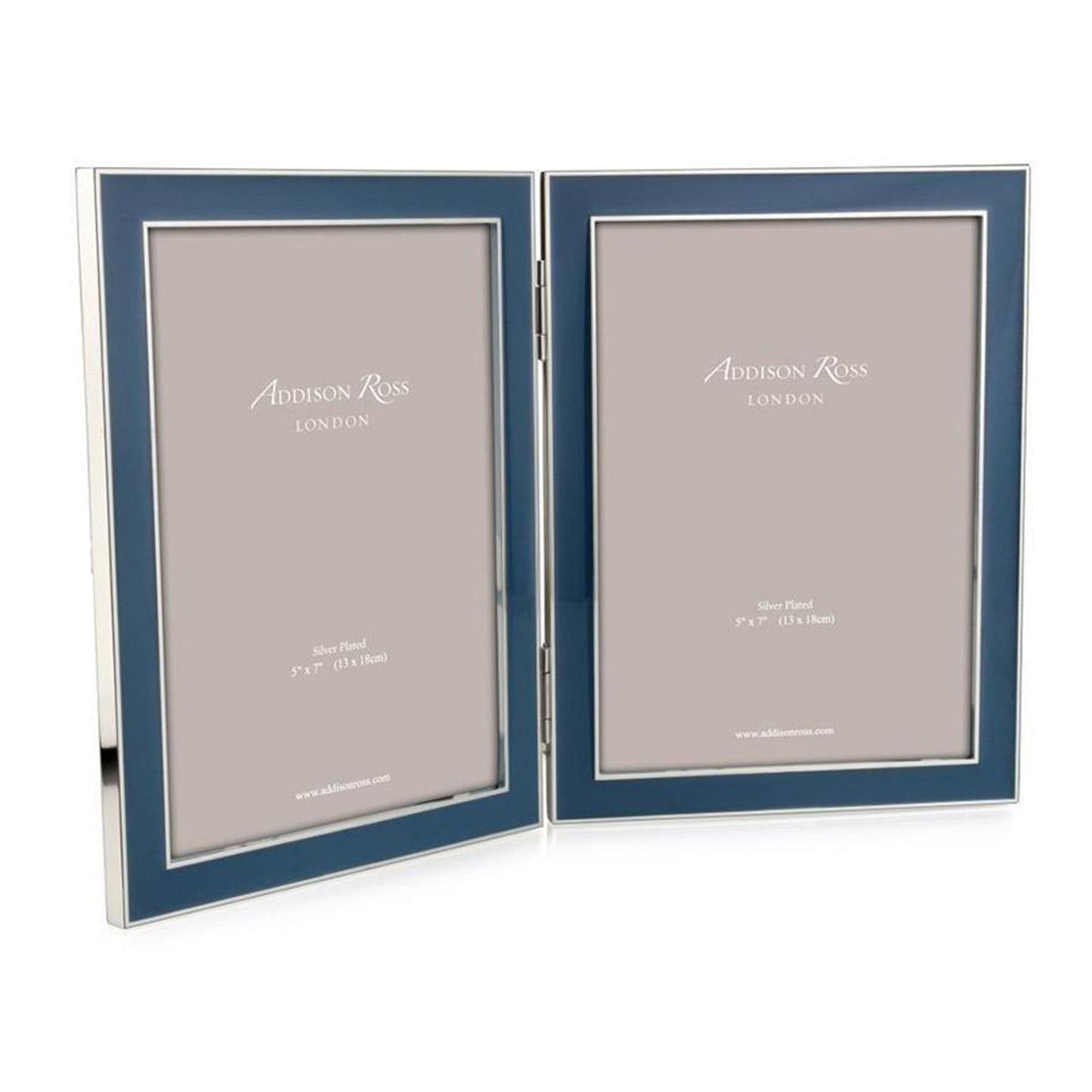 Denim Enamel & Silver Double Frame - Addison Ross Ltd UK