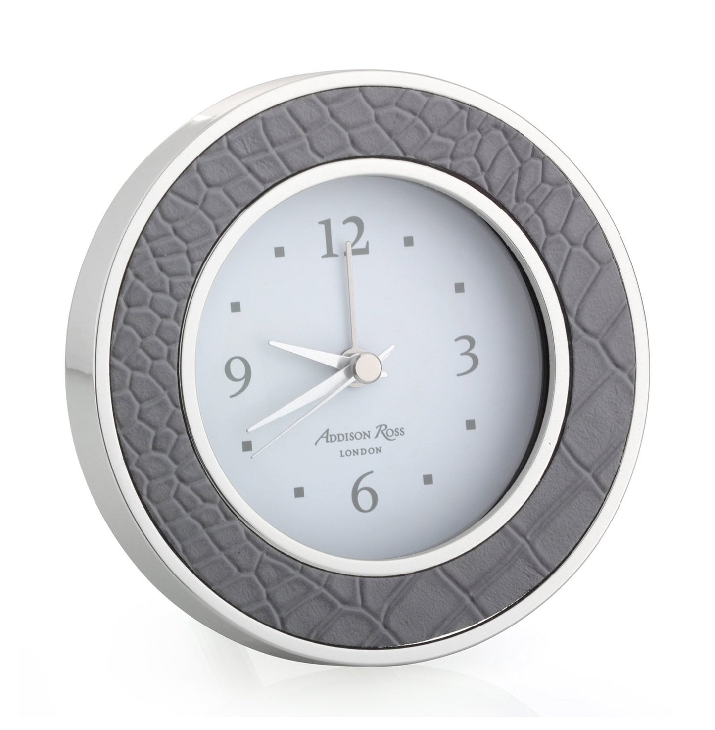 Dove Croc Silver Alarm Clock - Addison Ross Ltd UK