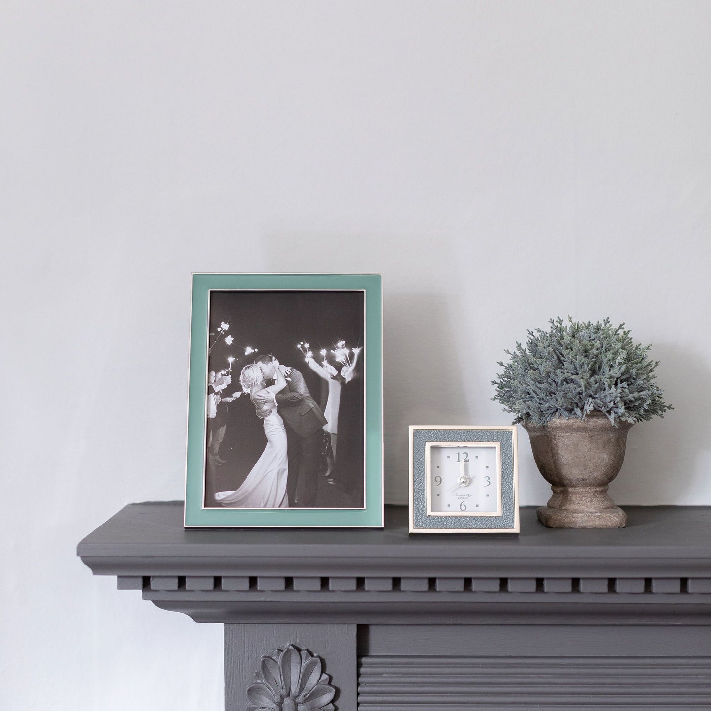 Duck Egg Enamel & Silver Frame - Addison Ross Ltd UK