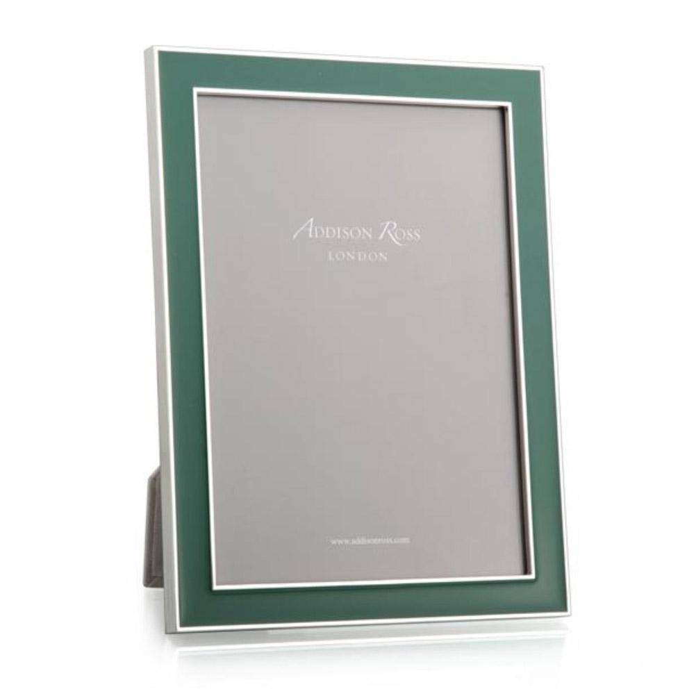 Fern Enamel & Silver Frame